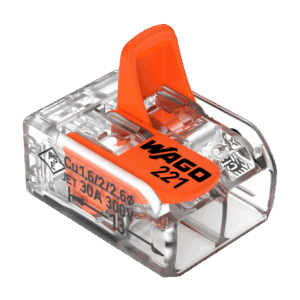 Wago Conector De 2 Polos 221-412 Awg (221-412) 100 Pzs