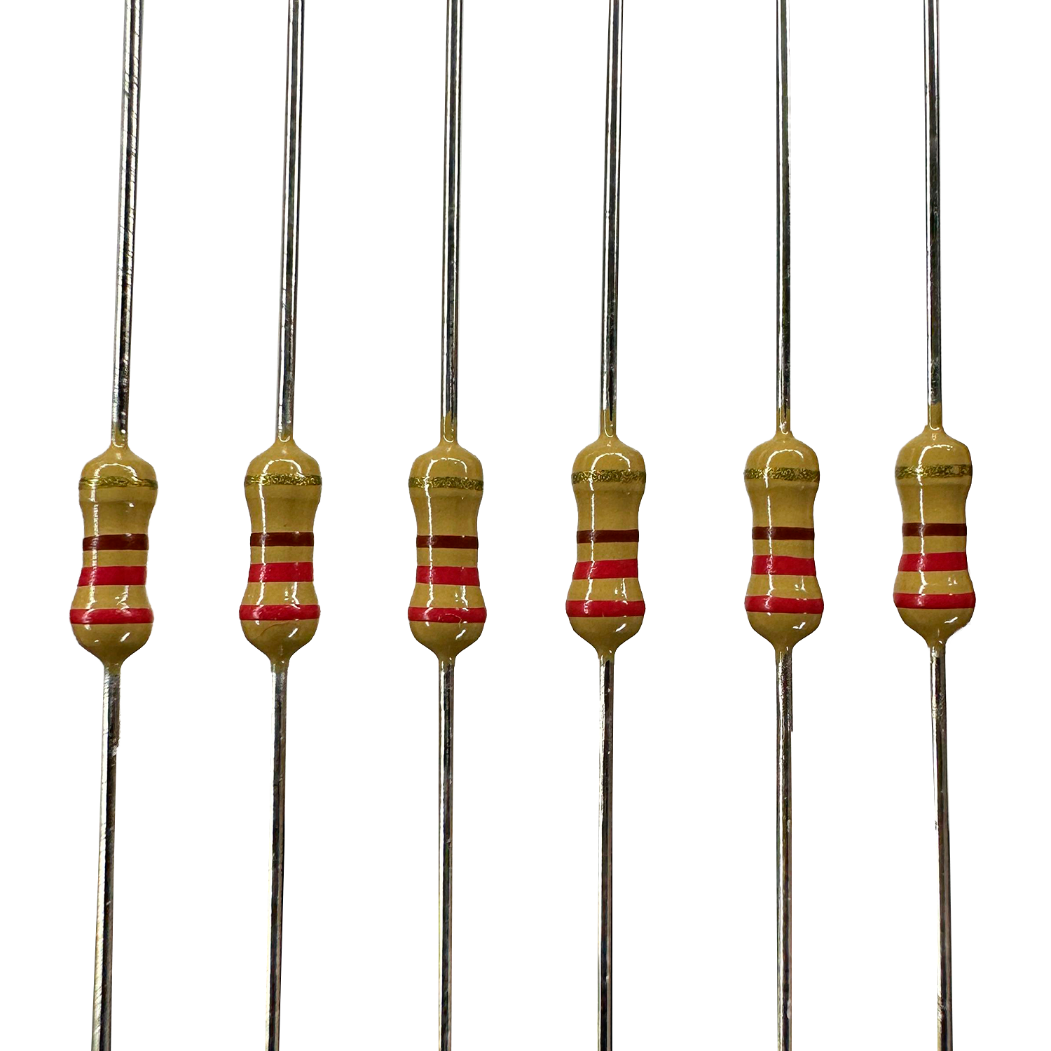 100 Resistencias De Carbón 220 Ohms 1/4 5%