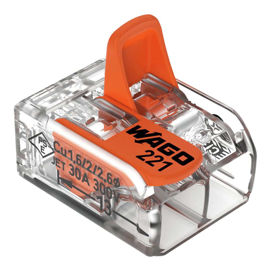 Wago 221-612 - Conectores de empalme De 2 Conductores (30pz)
