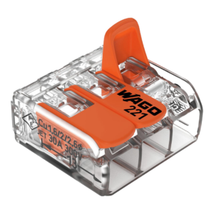 Wago 221-613 - Conectores de empalme de 3 conductores (30pz)
