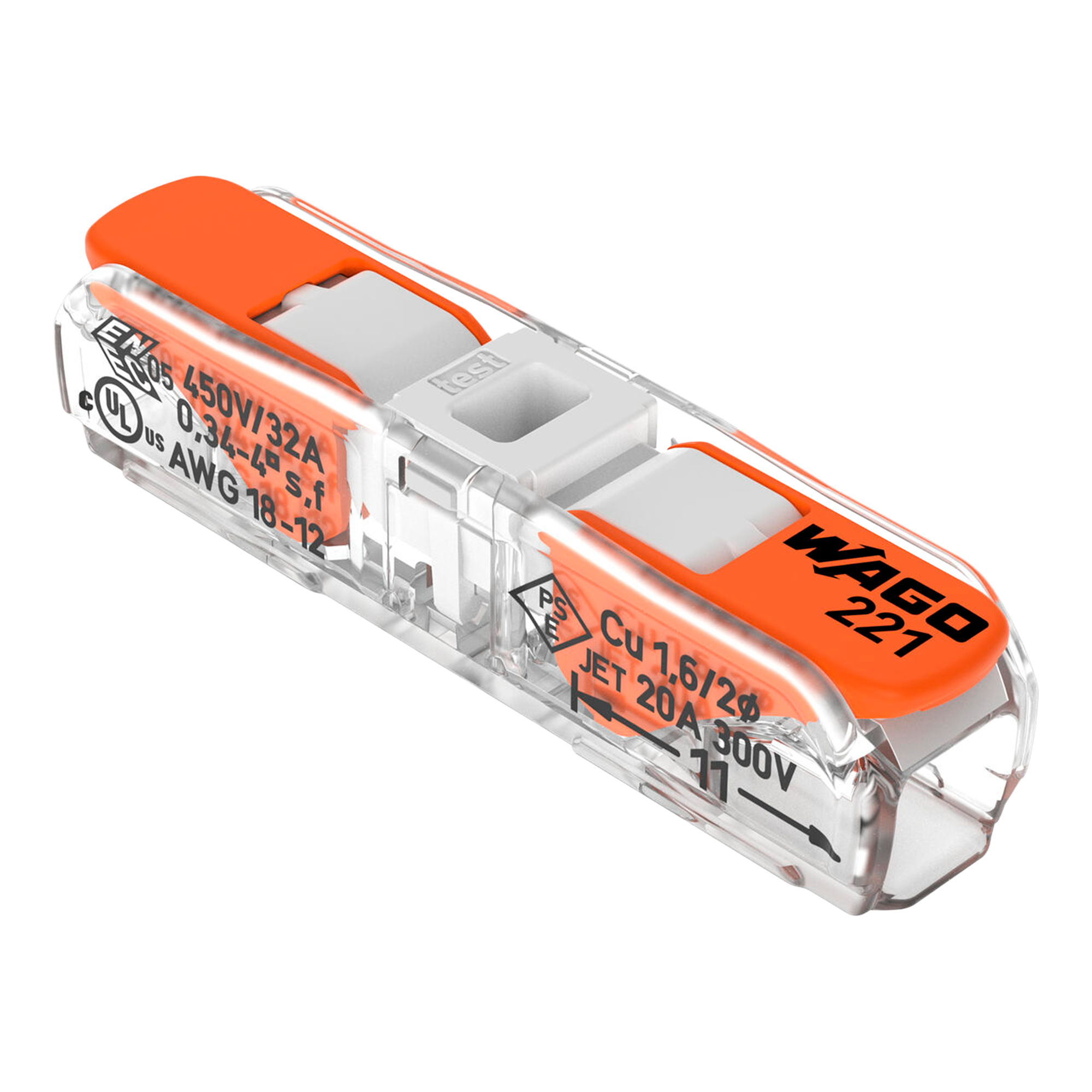 WAGO 221-2401 - Conectores De Empalme 1 Conductor (30pz)