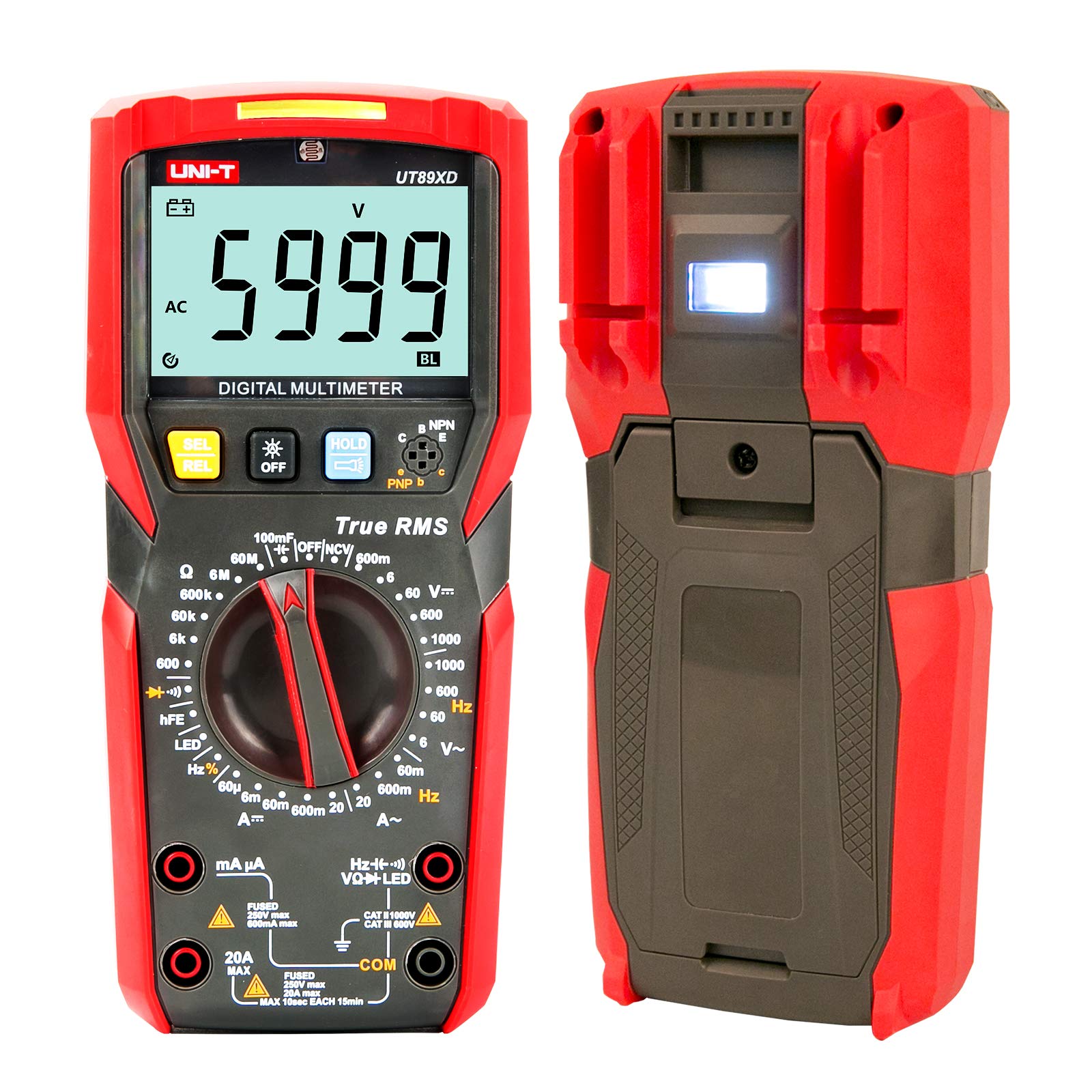 MULTIMETRO DIGITAL 1000V 20A 60M UNIT UT-89X - Image 5