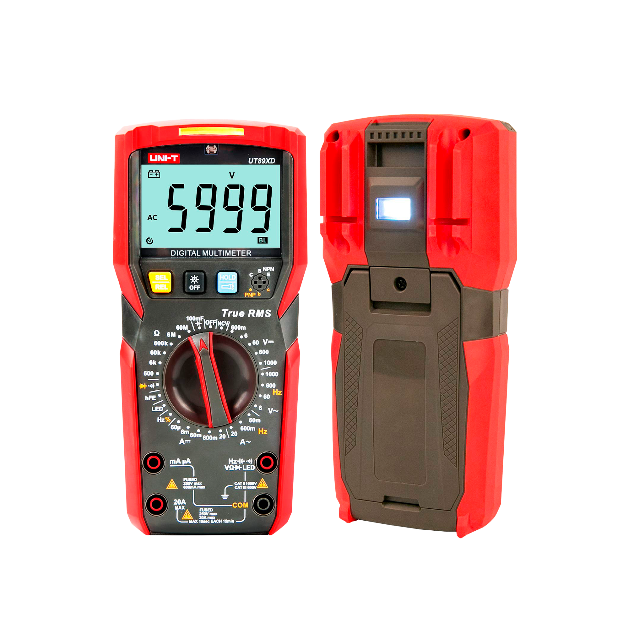MULTIMETRO DIGITAL 1000V 20A 60M UNIT UT-89X